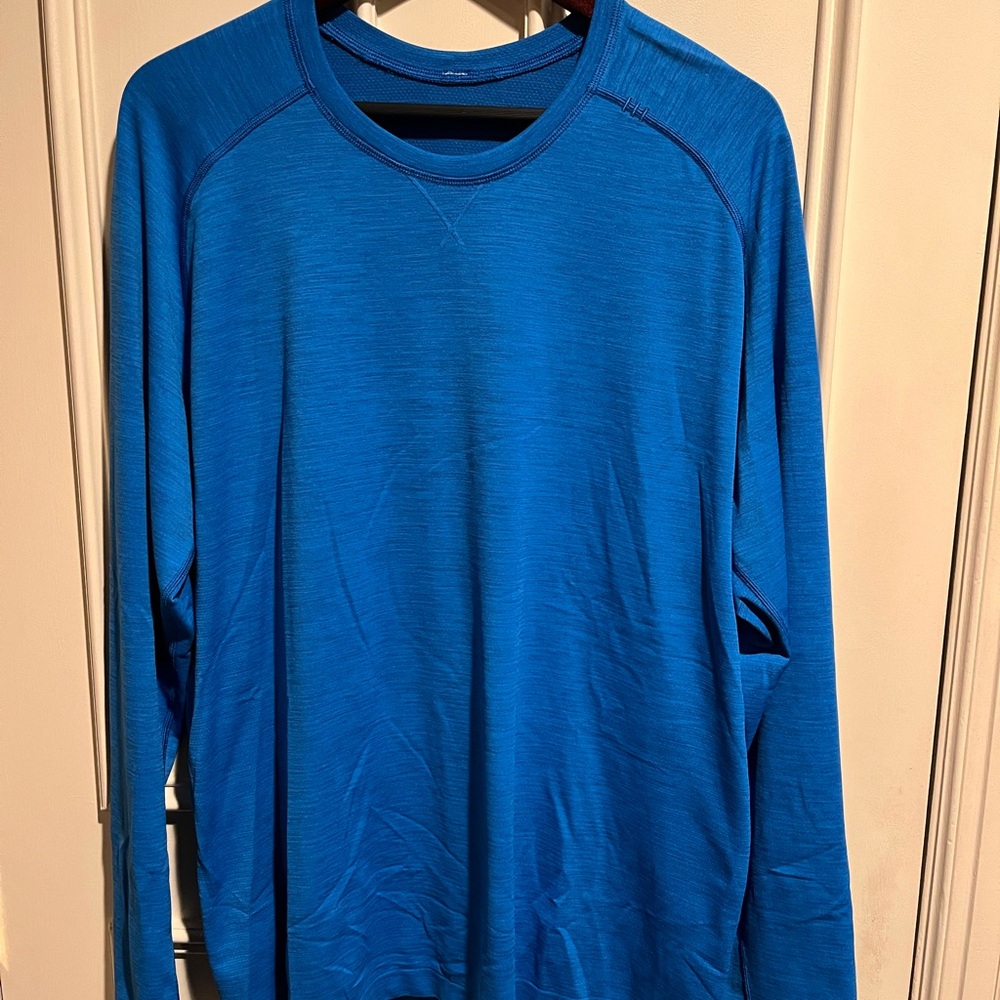 lululemon athletica Vibrant Blue Long Sleeve Tee
